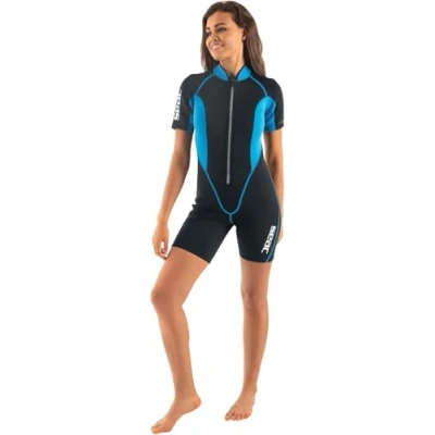 Abbildung von Seac Ciao Damen Kurzer Neoprenanzug, Schwarz Blau, L