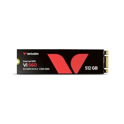 Abbildung von Verbatim Vi560 S3 SSD, internes SSD Laufwerk mit 512 GB Datenspeicher, Solid State Drive SATA III M.2 2280 und 3D NAND Technologie, schwarz, ideal für Notebook Ultrabook