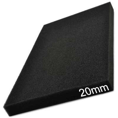 Abbildung von Easyboost Luftfilterschaum Luftfiltereinsatz 28x15cm Dicke 20mm Universell zum Zuschneiden für Scooter Motorrad Quad Rasenmäher Motorsense Luftfilterkasten