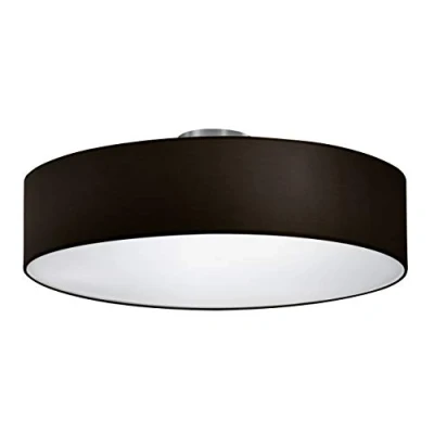 Abbildung von Trio Leuchten Deckenleuchte Hotel 603900302, Stoffschirm Schwarz, exkl. 3x E27 max. 28 Watt