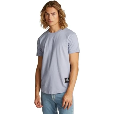 Abbildung von Calvin Klein Jeans Badge TURN UP Sleeve Tshirt basic, Herren, Größe: Large, Aleutian