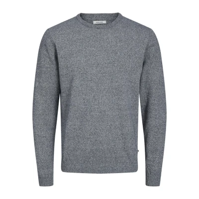 Abbildung von JACK &amp; JONES Dünner Langarm Strickpullover Rundhals Basic Sweater Shirt Jumper JJEBASIC
