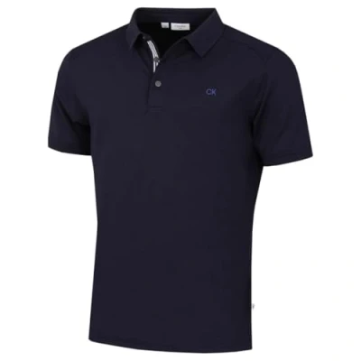 Abbildung von Calvin Klein Herren Campus Sport Stretch Golf Poloshirt Kriegsmarine XL