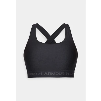Abbildung von Under Armour Crossback MID BRA Sportbh mit mittlerer Stützkraft, Damen, Größe: XL, White