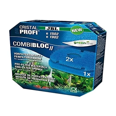 Abbildung von JBL CombiBloc II CristalProfi e 6028900, Vorfiltereinsatz und Feinfilterschaum, Für e1502/e1902, 3 Filtereinsätze