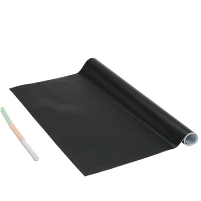 Abbildung von Venilia Tafelfolie selbstklebend inkl. 3 Kreiden Kreidefolie Kühlschrank Tafel Schwarz Matt 67,5cm x 1,5m, Stärke 150μ Multifunktionstafel Folie, Küchenfolie ohne Phthalate Made in EU