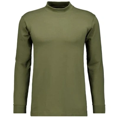 Abbildung von RAGMAN Herren Stehkragenshirt Langarm L, Dunkelgrün 393