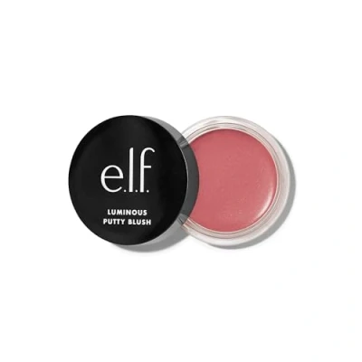 Abbildung von e.l.f. Luminous Putty Blush, to Powder, Aufbaubar Mit Einem Subtilen Schimmer Finish, Hochpigmentiert &amp; Cremig, Vegan Tierversuchsfrei, Belize, 10 g