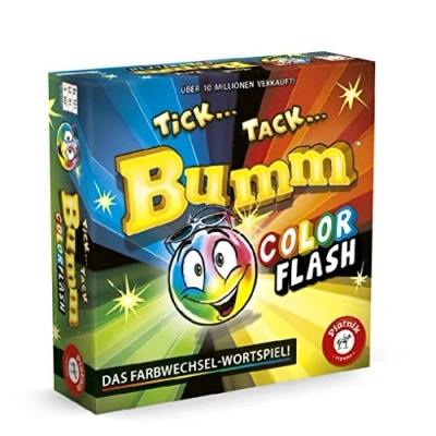 Abbildung von Piatnik 6691 Color Flash: 30 Jahre Tick Tack Bumm Hier in Dieser Ausgabe mit Einer farbwechselnden und tickenden Bombe, Weiß