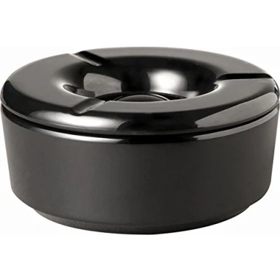 Abbildung von APS 83489 Windaschenbecher &quot;CASUAL&quot;, Ø 11,5 cm, Höhe 5 Melamin, schwarz