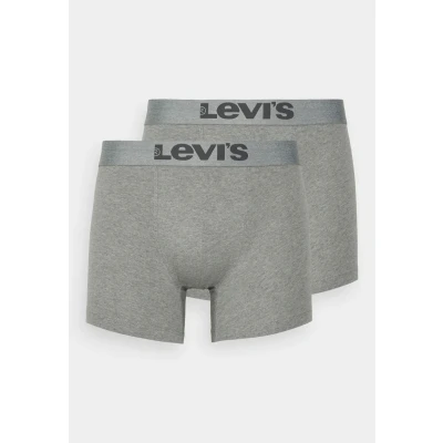 Abbildung von Levi&#039;s MEN Brief 2 PACK Panties, Herren, Größe: Small, Mid grey melange