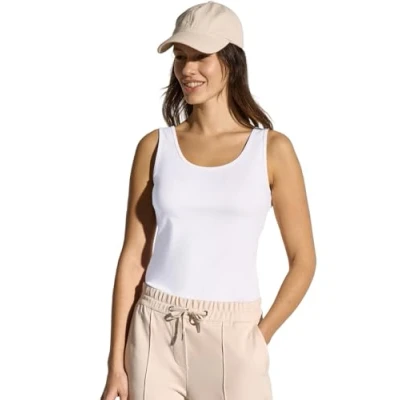 Abbildung von CECIL Damen B322820 Basic Top, White, M