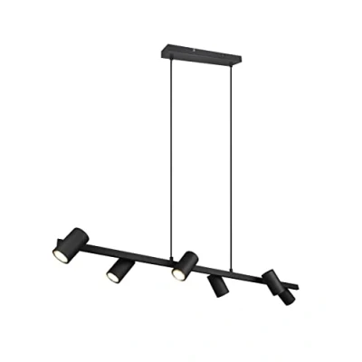 Abbildung von Trio Leuchten Pendelleuchte Marley 302400632, Metall Schwarz matt, exkl. 6x GU10