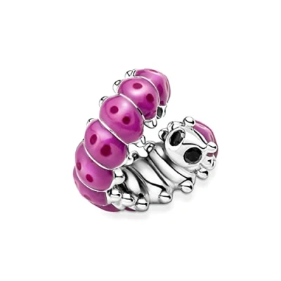 Abbildung von Pandora CUTE Curled Caterpillar Charm, Damen, Größe: One Size, Sterling silver