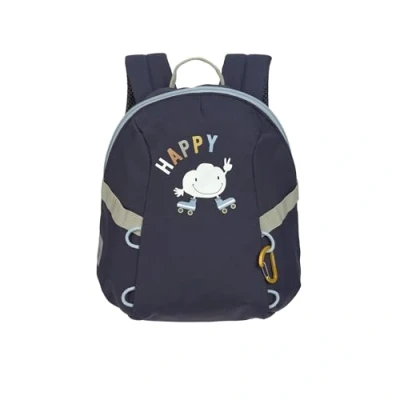 Abbildung von LÄSSIG Kleiner Kinderrucksack für Kita Kindertasche Krippenrucksack mit Brustgurt 3,5 Liter/Tiny Backpack Outdoor Cloud dark blue