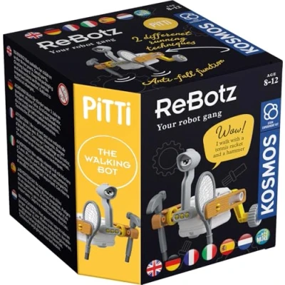 Abbildung von Kosmos 617073 ReBotz Pitti The Walking Bot, Mini Roboter zum Bauen, Spielen und Sammeln für eine Robo Gang, Spielzeug, Experimentier Set Kinder ab 8 12 Jahre