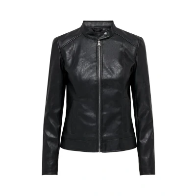 Abbildung von JDY Jdyemily Kunstlederjacke, Damen, Größe: 34, Black