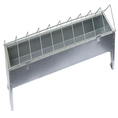 Abbildung von Kerbl 71301 Futtertrog verzinkt 50 cm, 10 cm breit für Hühner