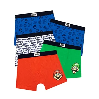Abbildung von SUPER Mario BROS Jungen Briefs 5er Pack Unterwäsche für Kinder Mehrfarbig 140