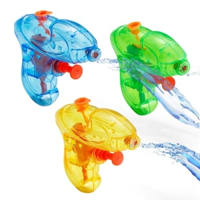 Abbildung von 3X Wasserpistolen Set 8 cm Mix Klein Spritzpistolen für Kinder Mit hoher Reichweite Wasserspritzpistole
