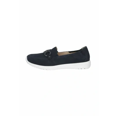 Abbildung von CAPRICE Damen Slipper aus Leder Bequem, Blau (Ocean Suede), 38 EU
