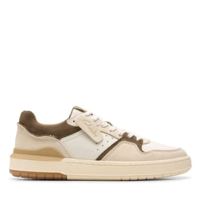 Abbildung von Clarks Herren Courtlite2 Lo Sneaker, Dark Olive Combi, 41 EU