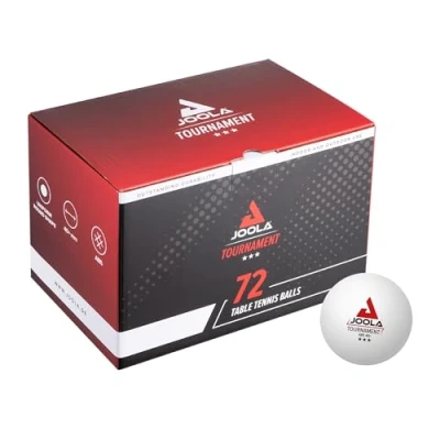 Abbildung von JOOLA Tischtennisbälle Tournament Selektierte 40+mm Durchmesser, 3 Stern Premium Tischtennis Bälle Indoor und Outdoor Kompatibel, Weiß (72er Pack)