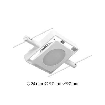 Abbildung von Paulmann 94423 CorDuo LED Seilsytem Spot MacLED DC incl. 1x4,5 Watt erweiterbar Weiß, Chrom Drahtseil Metall 3000 K