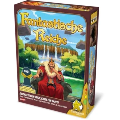 Abbildung von Strohmann Games, Fantastische Reiche, Grundspiel, Nominiert zum Kennerspiel des Jahres 2021, Kartenspiel, 2 6 Spieler, Ab 10+ Jahren, 20+ Minuten, Deutsch, Netherlands Flag M11