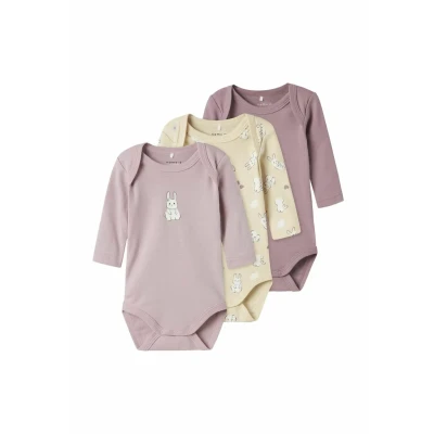 Abbildung von Name it 3ERPACK Body für Kinder, Größe: 62, Summer sand