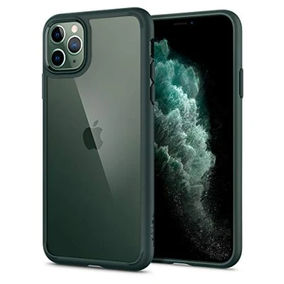 Abbildung von Spigen Ultra Hybrid Hülle Kompatibel mit iPhone 11 Pro Midnight Green