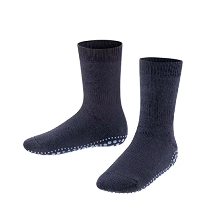 Abbildung von FALKE Unisex Kinder Stoppersocken Catspads K Hp Baumwolle Wolle rutschhemmende Noppen 1 Paar, Blau Dark Marine 6170, 23/26 EU