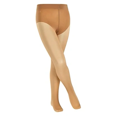 Abbildung von FALKE Unisex Kinder Strumpfhose Pure Matt 30 DEN K Ti transparent einfarbig 1 Stück, Hautfarben Cocoon 4059, 122 128