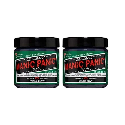 Abbildung von Manic Panic Venus Envy Classic Creme, Vegan, Cruelty Free, Green Semi Permanent Hair Dye 2 x 118ml