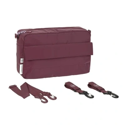 Abbildung von LÄSSIG Baby Kinderwagenorganizer Umhängetasche Kinderwagentasche inkl. Kinderwagenbefestigung/Casual Buggy Organizer Bag deep red