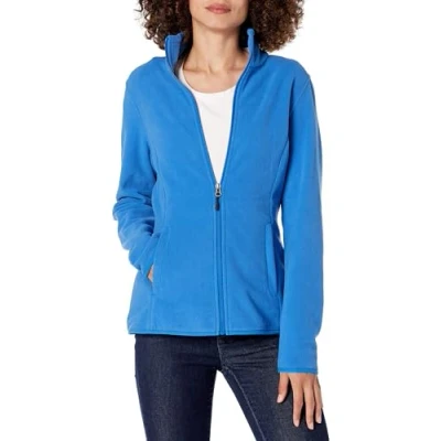 Abbildung von Amazon Essentials Damen Weiche Polarfleece Jacke mit durchgehendem Reißverschluss in klassischer Passform (erhältlich Übergrößen), Königsblau, S