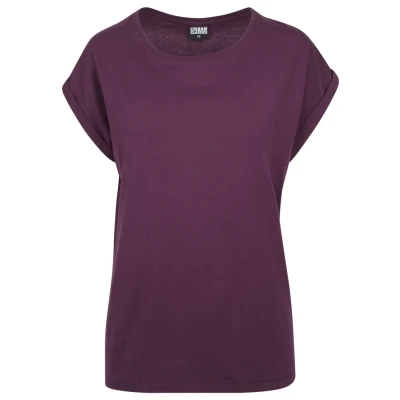 Abbildung von Urban Classics Extended Shoulder Tshirt basic, Damen, Größe: 4XL, Cherry