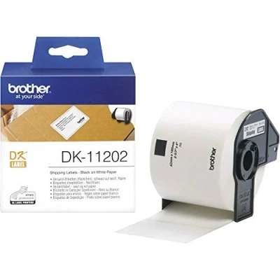 Abbildung von Brother DK44605 Endlosetiketten Papier schwarz auf gelb One size