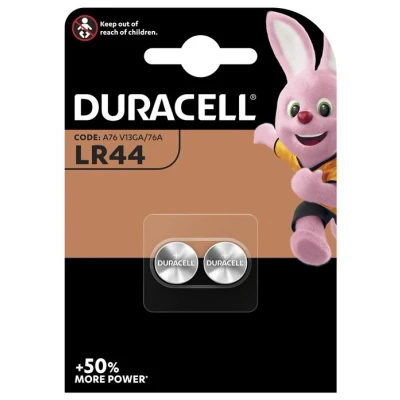 Abbildung von Duracell Knopfzellen, Specialty LR44 + 50% mehr Leistung, LR44, A76, 10 Stück
