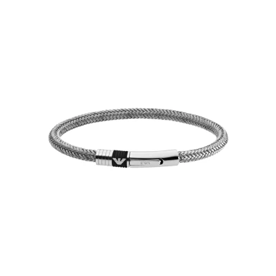 Abbildung von Emporio Armani Armband Für Männer, Silbernes Edelstahlarmband, EGS1623040