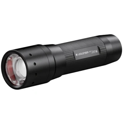 Abbildung von Ledlenser P7 Core Allround Taschenlampe LED, 450 Lumen, fokussierbar, 300m Leuchtweite, 4xAAA batteriebetrieben, inkl. Batterien, drei Helligkeitsstufen, Flashlight