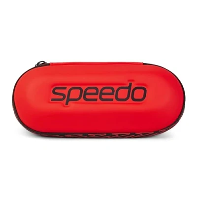 Abbildung von Speedo Schwimmbrillenetui Aufbewahrung Schutz für Unisex, Rot, ONESZ