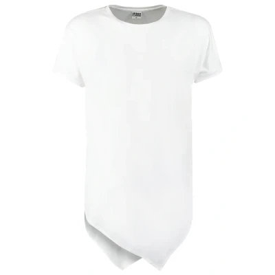 Abbildung von Urban Classics Asymetric LONG TEE Tshirt print, Herren, Größe: Small, White