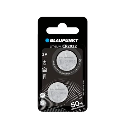 Abbildung von Blaupunkt Lithium Coin CR2032 Knopfzelle 2 Stück im Blister