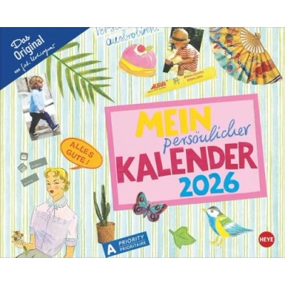 Abbildung von Gabi Kohwagner Mein persönlicher Kalender 2026: Detailreich illustrierter zum Aufhängen mit viel Platz für Organisatorisches. Wandkalender 2026 Eintragen.