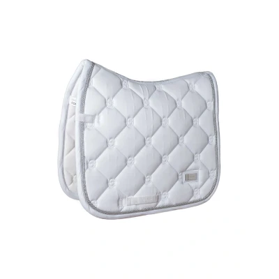 Abbildung von Equestrian Stockholm Dressage Pad White Perfection Silver