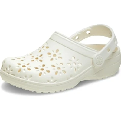 Abbildung von Crocs Unisex Kinder Classic Floral Cut Out Clog K Clog, Chalk, 34/35 EU
