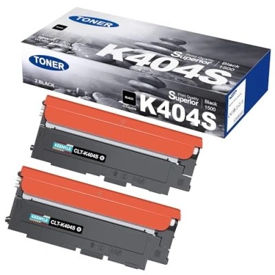 Abbildung von CLT P404C K404S Toner Kompatibel für Samsung C480W 404S C404S Y404S M404S Xpress SL C480FW C430W C430 C480 C480FN C48X (Schwarz, 2er Pack)