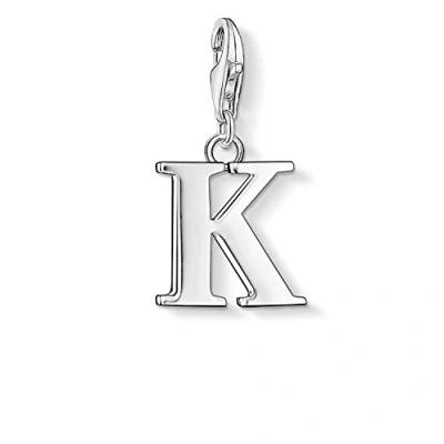 Abbildung von Thomas Sabo Damen Charm Anhänger K Buchstabe Club 925 Sterling Silber 0185 001 12