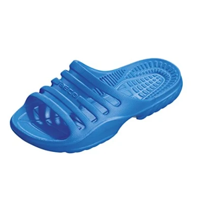Abbildung von Beco Badeschuhe Kinder leichte EVA Badesandalen für Mädchen &amp; Jungen, komfortable Badeschlappen ideal Schwimmbad oder Strand in Blau, Größe: 32